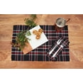 thumbnail image 5 of Poinsettia Plaid Woven Placemats Set of 6, 13" x 19", 5 of 6