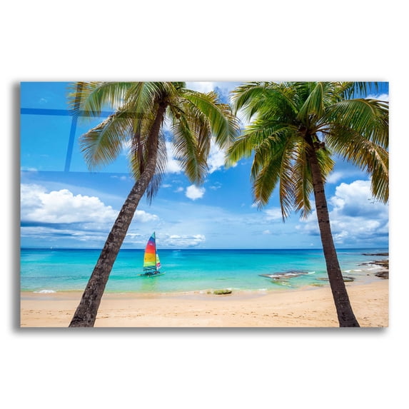 Epic Art 'Postcard From Paradise' by Lizzy Davis, Acrylic Glass Wall Art, 16"x12"