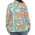 thumbnail image 3 of White Mark Women's Plus Size Vibrant Boho Swing Top, 3 of 6
