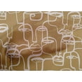 thumbnail image 5 of oneOone Cotton Cambric Light Brown Fabric Abstract Face Sewing Fabric By The Yard Printed Diy Clothing Sewing Supplies 42 Inch Wide, 5 of 6