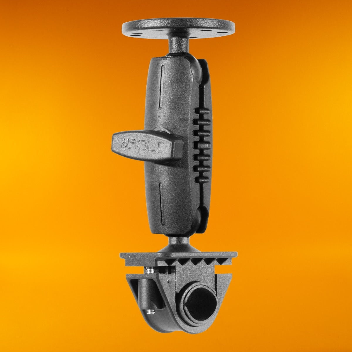 iBOLT AMPS Bizmount Heavy Duty Handlebar/Post/Pole/Rail Mount for Water Sports, Kayaking, Fishing, Boating Etc. - for Fish Finders Using The 3-Hole Pattern