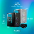 thumbnail image 2 of Gabinete ACTECK DOOM GI630 Micro ATX Mini Torre Fuente 500W 3 Fan Acrilico Blanco AC-935746 blanco, 2 of 6