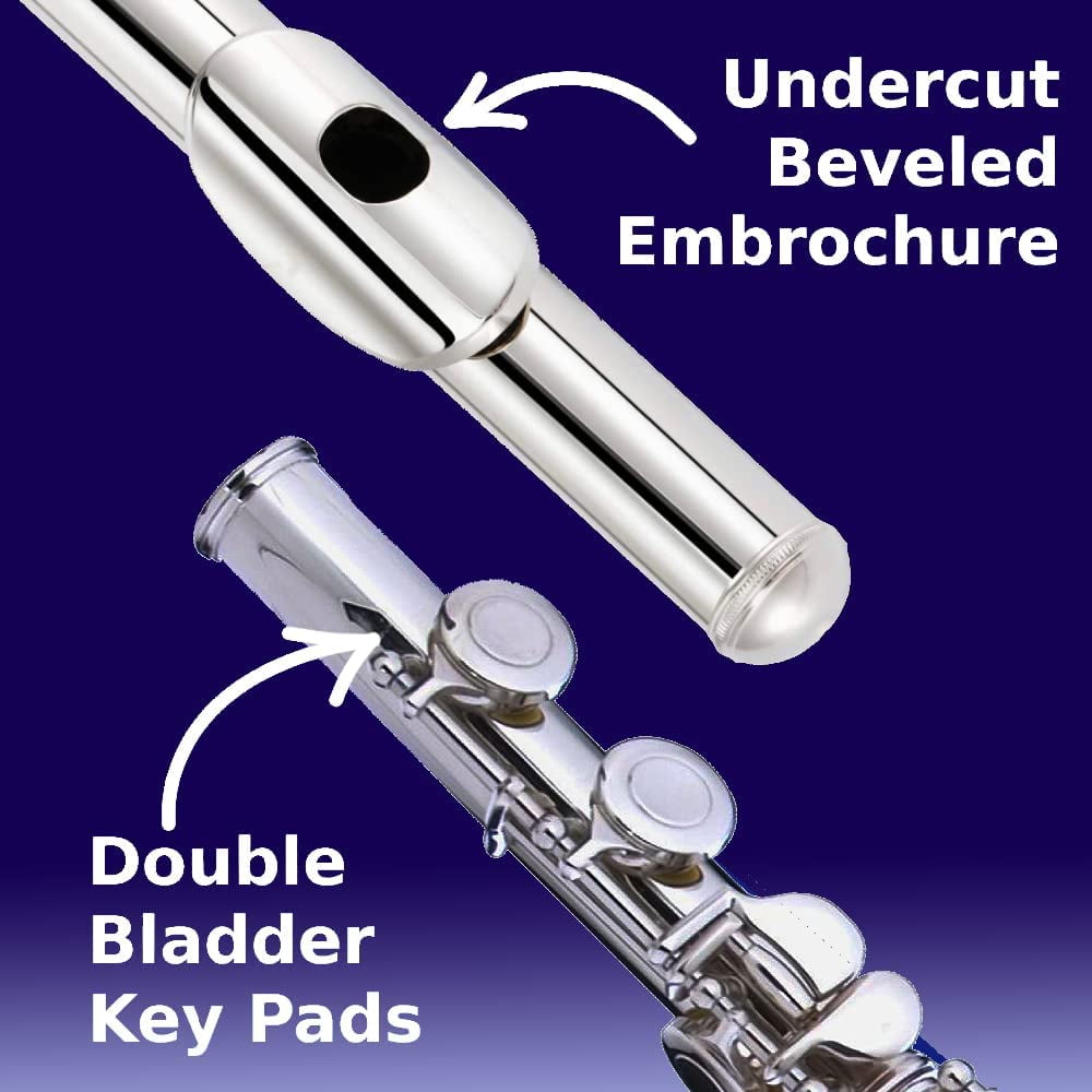 Cecilio Open Hole C Flute Musical Instrument Kids Beginner