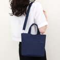 thumbnail image 4 of Bolso de mano para mujer Bolso de mano de lona de moda de gran capacidad Bolso de mensajero sólido (Azul) Sywqhk Para Estrenar, 4 of 6