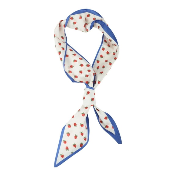 Unique Bargains 1 Pc Headband Pattern Satin Hairband for Women Blue Beige