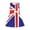 Blue, variant on Girls Sleeveless UK Flag Print Swing Dress Front Bow Decor A-Line Flared Sundress Kids Daily Sports Outdoor Casual Summer Dress(Blue,9-10 Years)