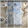 thumbnail image 4 of Madison Park Ensemble de Literie Imprimé en Coton 104 Pouces 8 Pcs Bleu, 4 of 12