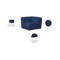thumbnail image 2 of Meridian Furniture Miramar Navy Durable Linen Textured Corner, 2 of 7