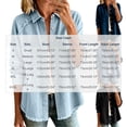 thumbnail image 3 of Denim Jackets for Women Tassel Brushed Long Sleeve Button Up Casual Open Front Jean Coat with Pockets, 3 of 9