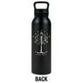 thumbnail image 2 of Lord of the Rings Official Tree of Gondor 24 oz Insulated Canteen Water Bottle, Leak Resistant, Vacuum Insulated Stainless Steel with Loop Cap, Black, 2 of 7