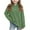 Green, variant on BFHHYA Kids Girls Ribbed Knit Hooded Sweatshirt Drop Shoulder Long Sleeve Pullover Casual Basic Top for Daily Commutes (4-14Y)