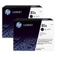 thumbnail image 2 of HP 81A CF281A Black Original LaserJet Toner Cartridge, 2-pack, 2 of 2