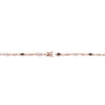 thumbnail image 4 of 18K Rose Gold Plated Silver Green Mystic Topaz and White Moissanite and Round White Lab Grown Diamond Tennis Bracelet for Women (3.34 Cttw, Gemstone Birthstone, Oval 6X4MM, 7.25 inches), 4 of 4