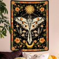 thumbnail image 2 of Gojian Orange Moth Tapestry Boho Retro Floral Flowers Tapestries Aesthetic Vintage Mushroom Tapestries for Bedroom Indie Small Tapestry Wall Hanging for Living Room Dorm, 2 of 6