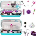 thumbnail image 5 of BOVKE Stethoscope Case fits 3M Littmann Classic III, Lightweight II S.E, MDF Acoustica Deluxe Dual Head, Cardiology IV, Stethoscope Holder with Pocket for Nurse Accessories for Work, Emerald, 5 of 6