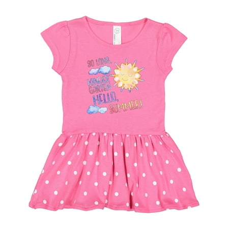 

Inktastic So Long Kindergarten Hello Summer! Last Day of School Gift Toddler Girl Dress