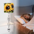 thumbnail image 4 of 14 Inch Wall Clock Battery Operated Silent Clock Decorative for Office, Kitchen, Outdoor, Living Room，Yellow Flower Buffalo Plaid Lovely, 4 of 4