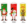 thumbnail image 4 of Merry Christmas Banner Front Door, Christmas Ornaments Door Banners 45 x 16 Inches, Hanging Flag Snowman Elk Santa Claus Garden Flag for Home and Outdoor Christmas Decorations, 4 of 18