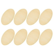Worgeous 8Pcs Unfinished Wooden Oval Cutouts for DIY Decorative Painting and Home Decor Wood Craft Shapes for Creative Projects Wood Discs for Crafts