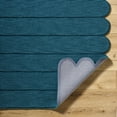 thumbnail image 4 of Hauteloom Tayte Wool Living Room, Bedroom Area Rug - Contemporary - Beetle Blue, Marine Blue, Light Silver - 2' x 3', 4 of 6