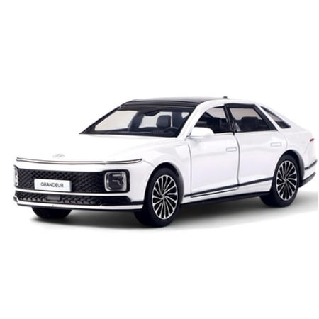 HYUNDAI Grandeur GN7 1:32 Diecast Model Car with Openable Doors - White