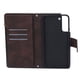 thumbnail image 2 of Funda de teléfono tipo billetera con cremallera de PU, funda protectora para teléfono con cierre magnético para Galaxy S22 Plus Marrón, 2 of 10