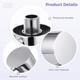 thumbnail image 4 of Round Handheld Shower Elbow, Wall-Mounted Supply Elbow, Wall Elbow for Hand Shower, Durable Brass Shower Hose Connector with Standard G 1/2" Threaded Connection, 4 of 6
