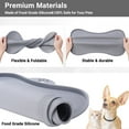 thumbnail image 5 of Dog Food Mat Bowl Mat for Floors Waterproof Silicone Cat Feeding Mat for Food and Water Pet Placemat Non Spill Puppy Dish Tray Non Slip Bone Shaped Small Medium Large - Gray, 5 of 8