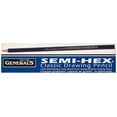 thumbnail image 3 of General's Hexagonal Non-Toxic Drawing Pencil, 4H Thin Tip, Black, Pack of 12, 3 of 4