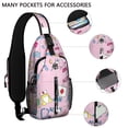 thumbnail image 5 of Book Lover Reading Sling Backpack, Library Shelf Pattern Daypack, I'd Rather Be Reading Crossbody Bag, 5 of 5