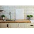 thumbnail image 2 of FONTEME White Color Coded Polypropylene Cutting Board 15" x 20" x 1/2" | Non-Slip Surface | Dishwasher Safe | Great For Vegetable, Fruit, Meat, Chicken, Fish, Cheese, Bread, And More. WHITE [1PK], 2 of 9