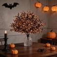 thumbnail image 4 of Halloween Artificial Flower Branches Fall Floral Bouquet Spooky Decor Faux Flowers Centerpiece Mantel Table Decoration Party Wedding Home Indoor Outdoor Arrangement, 4 of 6