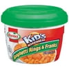 HORMEL KID'S KITCHEN In Tomato Sauce Microwave Cup Spaghetti Rings & Franks 7.5 OZ CUP