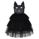 thumbnail image 1 of Vestido de Niña Cara de Gato Torre Negra con Volantes Fiesta de Baile 4, 1 of 6