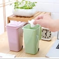 thumbnail image 2 of Mini Capacity Outdoor Trash Can with Wheels and Secure Lid Durable and Weather-Resistant, Ideal for Home Decor(0.4 Gallon ), 2 of 6