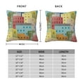 thumbnail image 4 of YFYANG Square Decorative Throw Pillow Case (Without Pillow Insert), Colorful Architectural Patterns Bedroom Sofa Car Cushion Cover, 18"x18", 4 of 9