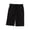 v#8Black18, variant on Rggeeun Womens Shorts Solid Color Elastic High Waist Soft Lightweight Loose Fit Knit With Pleated & Adjustable Tie For Summer Workout Hot Pants,Black,L