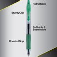 thumbnail image 4 of Bolígrafos de gel PILOT G2 Premium con punta fina de 0,7 mm, color verde, 12 unidades, 4 of 6