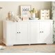 thumbnail image 1 of Caja de arena para gatos con forma de cama, color blanco, para 2 gatos, 1 of 7