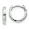 thumbnail image 1 of 14K White Gold Hinged Hoop Earrings TM617, 1 of 4