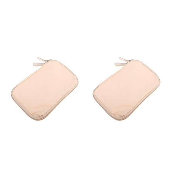 Masteelf 2 pcs  Multi-functional Bag Practical Passport Protective Case Nylon Cards Pouch