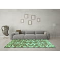 thumbnail image 3 of Ahgly Company Indoor Rectangle Abstract Turquoise Blue Modern Area Rugs, 7' x 10', 3 of 4