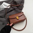 thumbnail image 1 of Bolso de hombro de gran capacidad para mujer, bolso cruzado cuadrado de PU a la moda, bolso de mano de trabajo, 1 of 8