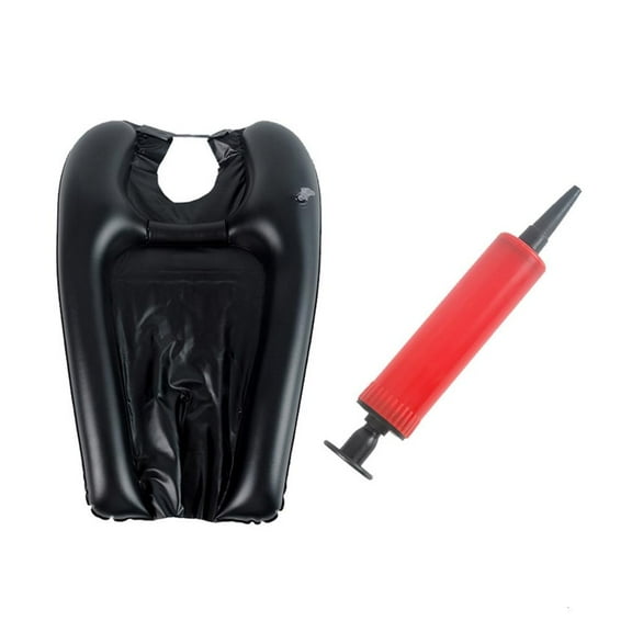 WE-POLUJ Portable Inflatable Shampoo Basins Easy Carry Hair Wash Tray for Easy Hair Washing in Beds or Chair for Elderly & Disabled