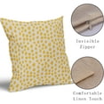thumbnail image 6 of Yellow Cream Pillow Covers 20x20 Set of 2 Boho Design Polka Dot Throw Pillows Modern Brush Strokes Print Decorative Outdoor Pillowcase Square Cushion Cover Linen Pillow Case for Home Sofa Couch Bed, 6 of 6