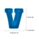 thumbnail image 3 of Molde de Letras Alfabéticas 3D de Silicona Letra M en Inglés | Molde Flexible y Reutilizable para Resina, Jabón, Vela y Manualidades DIY | Azul Liso | Decoración de Escritorio | 1 Pieza, 3 of 3