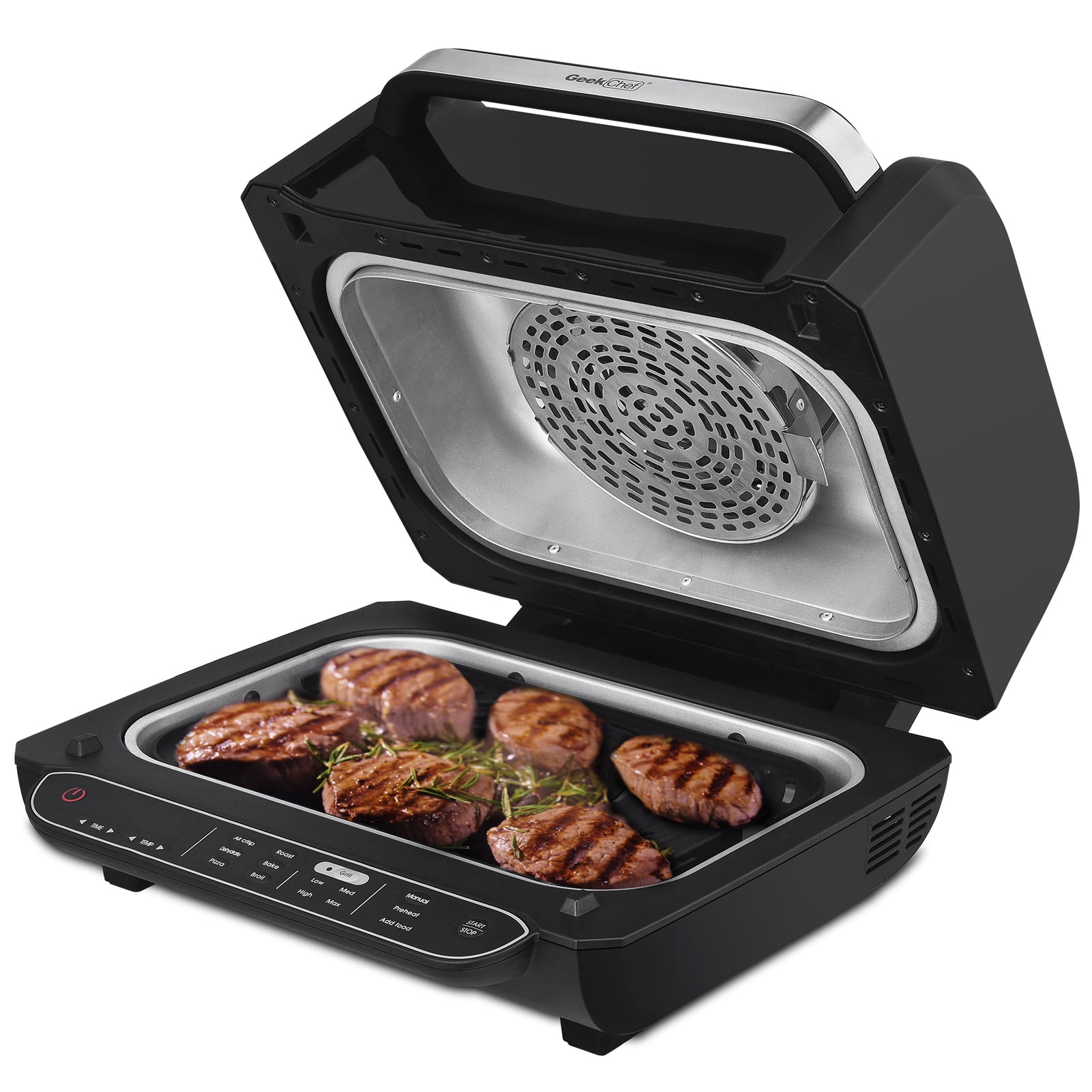 Smart Air Fryer Indoor Grill Combo, 7-in-1 Electric Grills