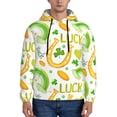 thumbnail image 2 of Bingfone St Patrick'S Day1 Men'S Drawstring Hoodie Long Sleeve Pocket Sweatshirts-Medium, 2 of 9