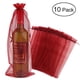 thumbnail image 1 of PIXNOR - 10 bolsas de regalo de organza transparente para botellas de vino (rojo vino), 1 of 5