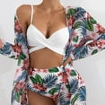 thumbnail image 4 of Viikei Bikini Set Swimwear for Women Summer Plus Size 3 Piece Fashion Printed Push-Up Padded Swimsuits, 4 of 9